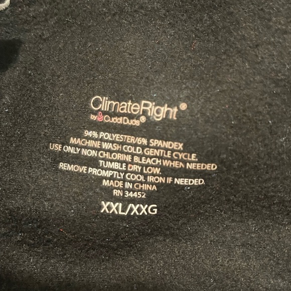 Climate right leggings micro fleece cuddle duds Super soft stretchy XXL No flaws - Picture 3 of 3